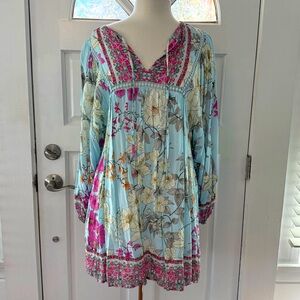 Johnny Was Belladonna Cover Up Dress Small